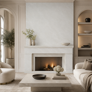 <b>Magnolia</b> Marble Look Sintered Stone Slab Polished Marble Look Porcelain Tile 1600 x 3200 x 12 mm for Wall - Product Image 5