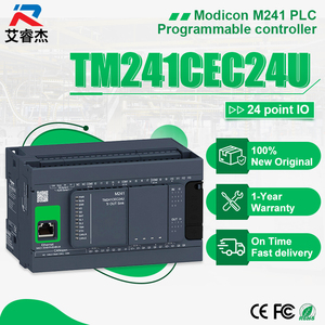 Nuevo módulo PLC original TM241CEC24U Modicon M241 Ethernet PLC con transistor NPN, 24 entradas/salidas, controlador programable compacto. - Product Image 1