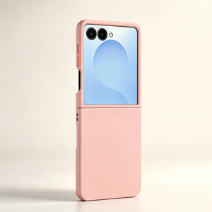 Étui de téléphone en PC mat de luxe pour ZFlip 6/7/8, charge sans fil, protection antichoc 360°, design couleur unie - Product Image 4