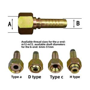Hogedruk Hydraulische Slangfittingen Metrische Amerikaanse Britse Standaard Staaldraad Koolstofstaal Flexibele Slangbewerking - Product Image 2