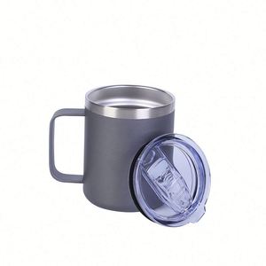 Mug de voyage isotherme de luxe en acier inoxydable 12 oz 2023 avec poignée, couvercle sécurisé pour eau bouillante et aliments, cadeau d'affaires - Product Image 2