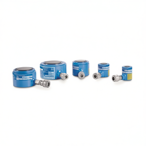 Vérins hydrauliques à simple effet Ttake, ligne compacte, vérins hydrauliques industriels bleus - Product Image 2