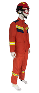 Combinaison de sauvetage pour pompiers RJJF-F2-FZ (été) Norme GA633 ignifuge antistatique Équipement de secours en cas de catastrophe - Product Image 2
