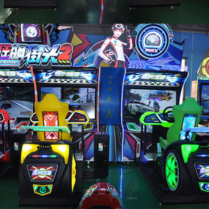 Videojuego de carreras de motos dinámico comercial alto, pantalla doble grande que funciona con monedas para parques de atracciones, más de 6 años en inglés - Product Image 2