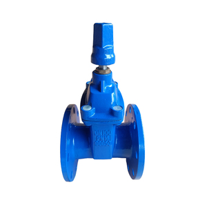 Vanne à opercule manuelle en fonte ductile, norme DIN DIN3302 F4, à tige non montante, siège à ressort, bleue, avec opercule carré C, fournie directement par l'usine - Product Image 4