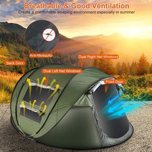 <span class=keywords><strong>Carpa</strong></span> de tiro manual para 5-6 personas, 1 segundo de velocidad, construcción libre abierta, carpas automáticas para acampar al aire libre, <span class=keywords><strong>carpa</strong></span> de cúpula para acampar - Product Image 3