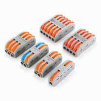 Connecteur de câblage rapide UL à enfichement, mini-borne de raccordement rapide pour boîte de jonction, circuit d'éclairage et projets de câblage électrique