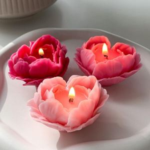 Molde de silicona epoxi con diseño de flor de amor para bricolaje, yeso, resina, regalos románticos, velas con forma de animales, herramientas para velas, velas aromáticas con forma de corazón de flor - Product Image 2
