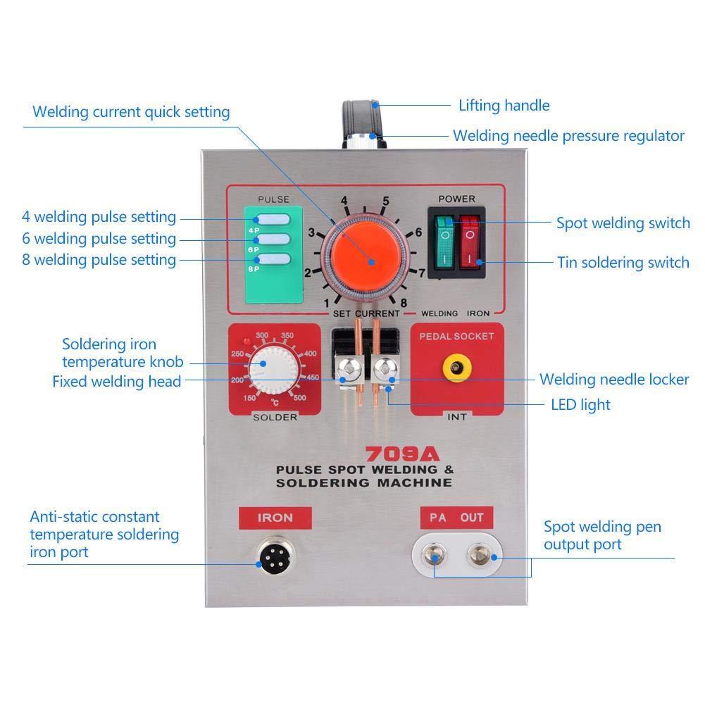 3.2kw Sunkko 709a 220/110v Battery Spot Welder With 70b Welder Pen For 18650 Battery Spot Welding Machine
