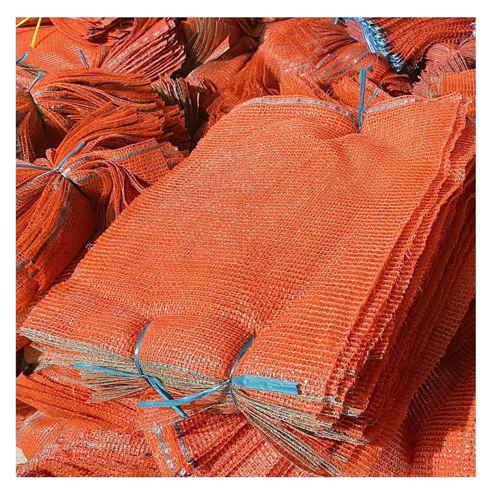 Lot De 100 Sacs-filet Orange 50 X 80 Cm Et 30 Kg-Sac En Maille Filetu00e9e