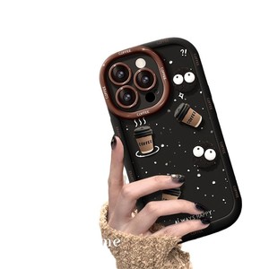Nouveau Étui de Téléphone Souple en TPU Motif Dessin Animé pour <span class=keywords><strong>Apple</strong></span> 16 <span class=keywords><strong>Pro</strong></span> Max, Disponible pour <span class=keywords><strong>iPhone</strong></span> <span class=keywords><strong>14</strong></span> Plus, 12, 13 et 15 Couleurs (Café, Houille, etc.) - Product Image 2