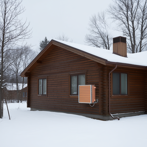 Échangeur de chaleur à 3 rangées de ports en cuivre et 20x20 ailettes en aluminium pour chauffage résidentiel, poêle à bois extérieur - Product Image 2