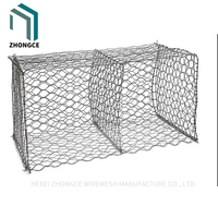 Conception de mur de soutènement de panier de maille de Gabion de fil de fer tissé avec Gabion rempli de pierre pour l'usage de chantier de construction