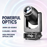 Projecteur de scène LED BSW 300W avec faisceau annulaire, spot, wash, zoom, gobo, DMX512, RDM pour théâtre, mariage, événement (Stock US)