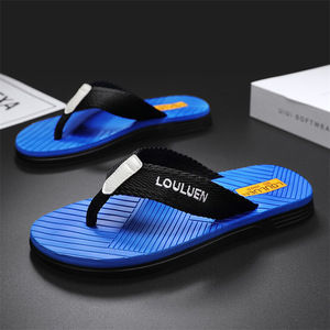 Tongs ouvertes pour hommes Louluen, semelle extérieure en EVA antidérapante, pantoufles d'extérieur, design à sangle de couleur unie - Product Image 4