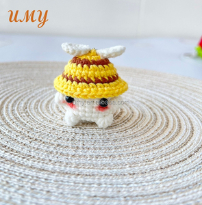 Món quà tùy chỉnh Keyring plushie dệt kim dệt Crochet Amigurumi nghệ thuật búp bê động vật nhỏ nhỏ sang trọng mềm đồ chơi nấm Keychain Vòng - Product Image 6