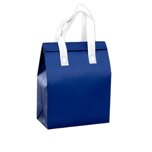 Sac isotherme non tissé en gros pour le déjeuner, sac à main thermique isolé en non-tissé écologique avec fermeture éclair et logo personnalisé - Product Image 4