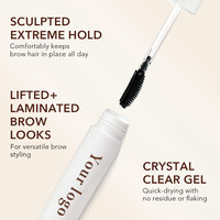 Gel Fixateur Transparent pour Sourcils, Gel de Lamination des Sourcils, Rehausseur de Sourcils