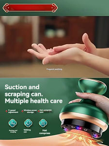 Intelligentes Massage gerät mit Rotlicht heizung Chinesische elektrische Vakuum-Schröpfen-Therapie Körper Gua Sha Tools Gesundheit Schröpfen-Therapie - Product Image 2