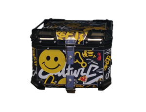 Boîte à bagages arrière pour <span class=keywords><strong>moto</strong></span> CL SS-01 45L en alliage d'aluminium avec garantie à vie, montage universel pour <span class=keywords><strong>Kawasaki</strong></span> - Product Image 1