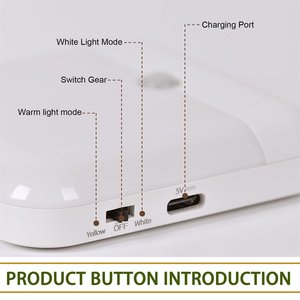 Hoge Kwaliteit 1W Bewegingssensor Licht Draadloze Led Nachtverlichting Abs Behuizing Led Kast Licht Met Tape-C Oplaadbaar - Product Image 4