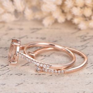 แหวนเงินแท้ 925 ชุบทองคำขาว ประดับมรกต มอร์แกไนต์ สไตล์คลาสสิก ขายส่ง - Product Image 3