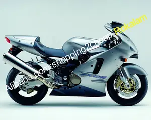 For Kawasaki Ninja ZX12R 2000 2001 ZX 12R 00 01 ZX-12R Silver Black Motorcycle Fairing Kit