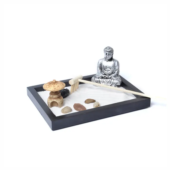 シマンリ仏像ホルダーミニ禅ガーデンキットデスク瞑想飾り家の装飾ギフトセット