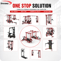 Équipement de fitness professionnel commercial multi-stations (8 postes) en acier Q195 pour usage domestique, musculation, certifié CE