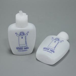 Regalo Religioso Católico, Botella de Agua Bendita de Plástico HDPE de 2oz con Tapa Abatible Serigrafiada con el Logo del Divino Niño Jesús - Product Image 4