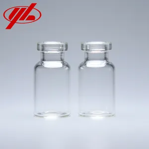 2ml 2R Clear Tubular Glass Vials for medical or Cosmetic