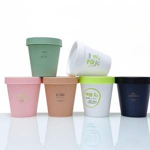 50g 100g 200g 250g 8oz Empty <b>Plastic</b> PP Container Matte pink Green Colored Body Cream Scrub Butter <b>Plastic</b> <b>Jar</b> with Lids - Product Image 2
