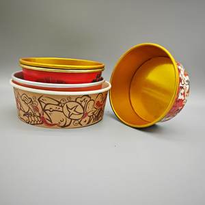 Tazón Redondo de Papel para Llevar, Ensaladera con Impresión Personalizada, Envase Desechable para Alimentos con Papel de Aluminio Dorado y Tapa de PET - Product Image 4
