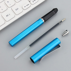 Stylo bille personnalisable 0,5 mm à séchage rapide, corps métallique avec impression de logo pour la publicité et les cadeaux d'affaires - Product Image 1