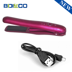 Bdisco Mini Wireless Hair Straightener Rechargeable USB Lithium Battery Travel Styler For Bangs - Product Image 3