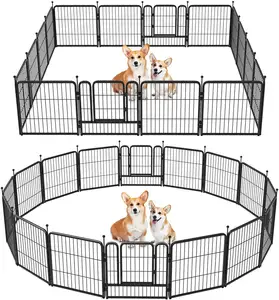 Köpek oyun parkı, 24 "yükseklik küçük/orta köpekler İçin için tasarlanmış kamp, Yard, 16 panel