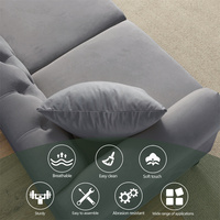 Sofá Chesterfield de Terciopelo Acolchado de 3 Plazas, Estilo Mid-Century, Personalizable, de Lujo, para Sala de Estar u Hotel