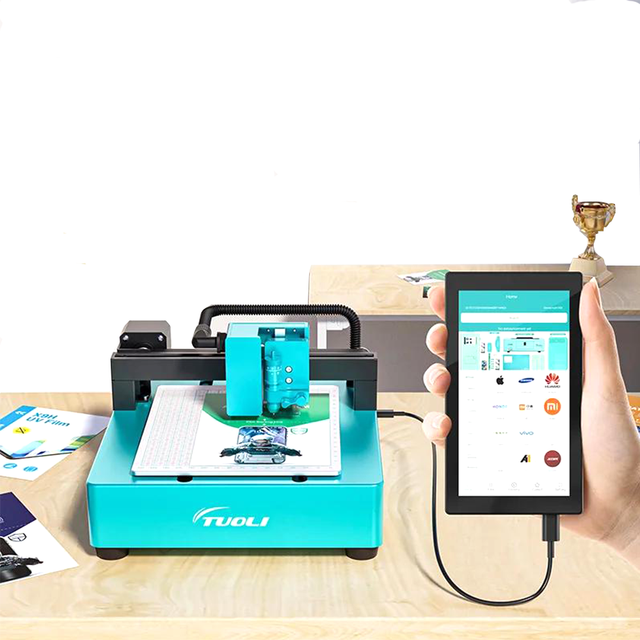 TUOLI Latest Mini Hydrogel Film Plotter Unlocked Mobile Phone Skin Cutting Machines Screen Protector Cutter for Smart Watches
