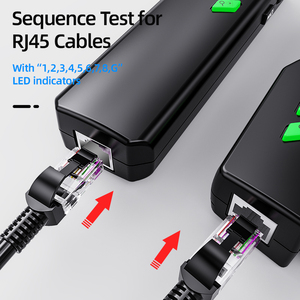 เครื่องติดตามสายไฟ,เครื่องทดสอบสายมัลติฟังก์ชัน Rj11/ Rj45เครื่องทดสอบสายเคเบิลเครือข่ายเครื่องตรวจจับตัวค้นหาสายไฟฟ้า - Product Image 4