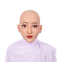 Silicone faux masque humain pour belle fille body faux fille corps et masques femme shapewear femmes pour cosplay costume