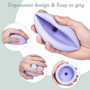 Silicone Palm petto coppa percussione petto terapia fisica tazza pressione tamburo trattamento di massaggio per espettorazione - Product Image 5