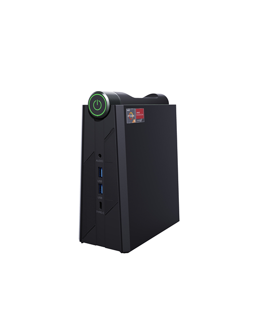 AM08PRO Gaming Mini PC AMD Ryzen 7 7735HS(up to 4.75GHz) 32GB DDR5 512GB M.2 NVme/SATA SSD Towers PC 4K Triple Display/WIFI 6