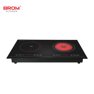 <span class=keywords><strong>Estufa</strong></span> de cocina de cerámica halógena con 2 quemadores integrados, Cocina de Inducción comercial, olla caliente eléctrica, cocina <span class=keywords><strong>infrarroja</strong></span> - Product Image 2