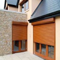 Volets roulants électriques résistants au vent, en alliage d'aluminium, élégants, modernes, durables, sur mesure, télécommandés, pour hôtels