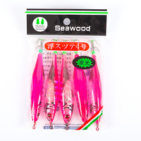 TG Luminous Squid Jig 10cm 8.8g Ultra Bait Crystal Egi Shrimp Leurre avec Insert de lueur interne Matériel de pêche en eau salée