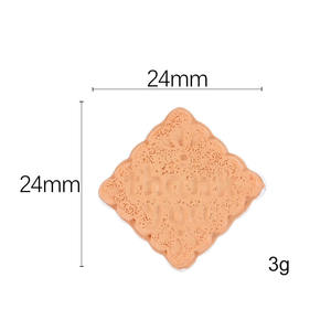 100 unids/bolsa sándwich galletas osito galleta árbol de Navidad galleta Flatback resina encantos para Slime móvil caso llavero DIY - Product Image 6