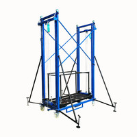 Plateformes de travail mobiles électriques de 8 m, échelles élévatrices/échafaudages, capacité de charge de 500 kg, rotation à 360 degrés pour travaux intérieurs et extérieurs