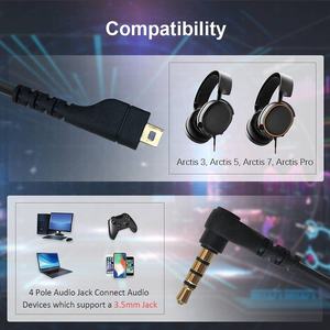 สายสัญญาณเสียงยาว1.5ม. เข้ากันได้กับสายเคเบิลหัวเพื่อ8pin ขนาด3/5/7 3.5มม. มีเส้นผ่านศูนย์กลางลวด QD3.0mm - Product Image 5