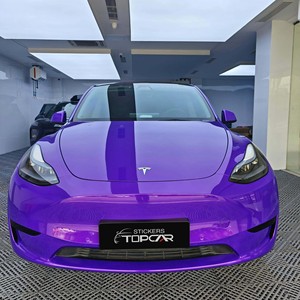 ฟิล์มไวนิลเปลี่ยนสีรถยนต์แบบม้วน ขนาด 1.52*17 เมตร <span class=keywords><strong>สี</strong></span>ฟ้าไล่เฉดม่วง ยี่ห้อ Wholesale Gloss คุณภาพพรีเมียม ติดตั้งง่าย ป้องกันรัง<span class=keywords><strong>สี</strong></span>ยูวี - Product Image 1