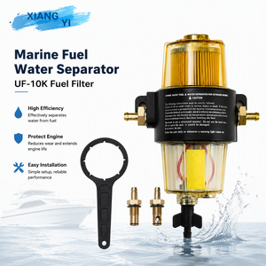 Séparateur d'eau et de carburant marin transparent UF-10K, filtre à carburant pour moteur hors-bord, yacht, bateau de pêche - Product Image 4